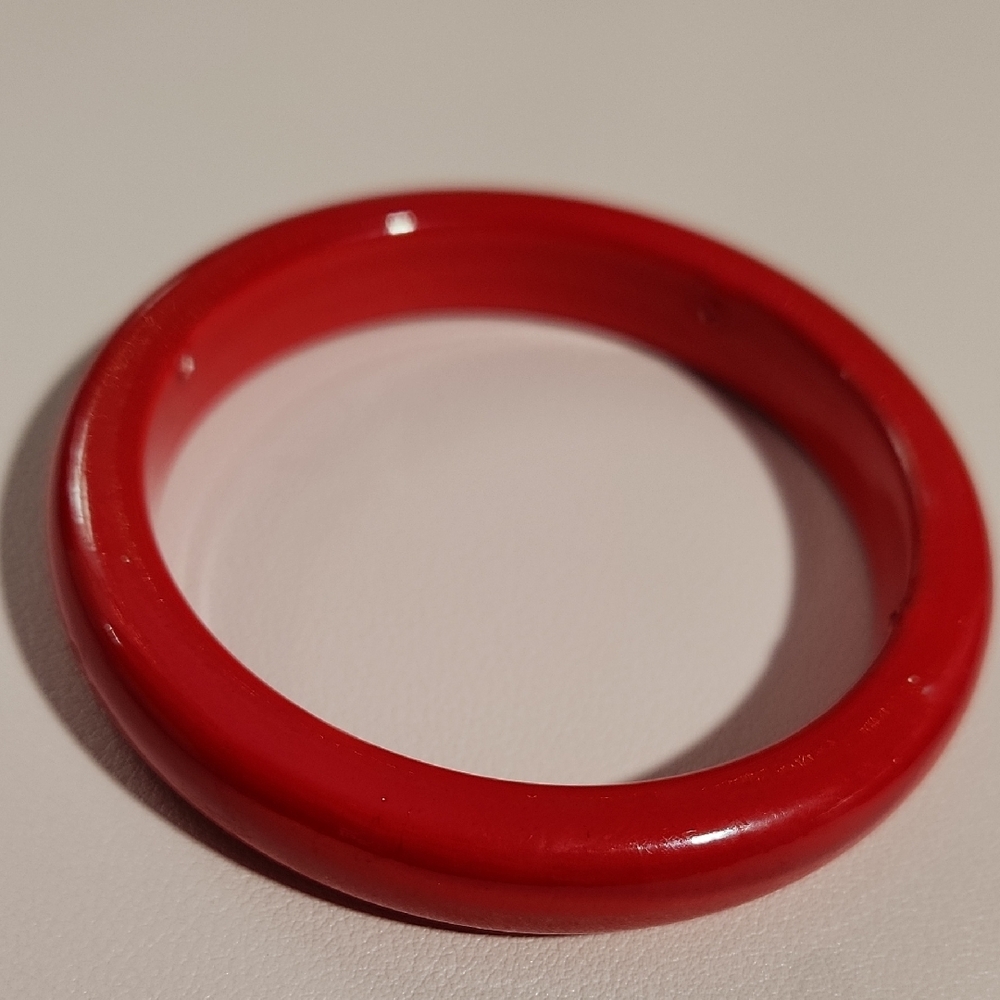 Elegant Red Bangle Bracelet
